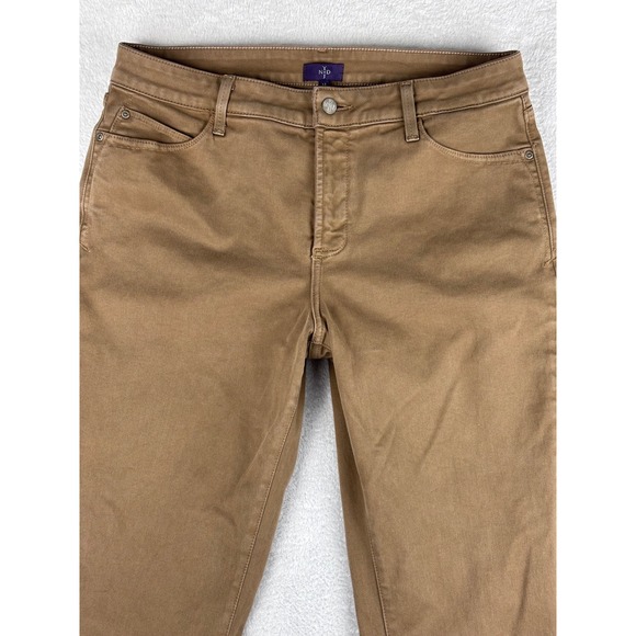 NYDJ Legging Pants Brown Stretch Casual Comfort Size 14 - Picture 2 of 15